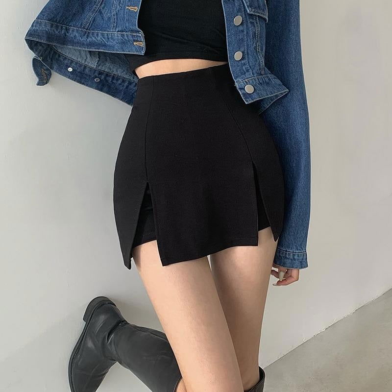 Aria Split Shorts Skirt - Montfash