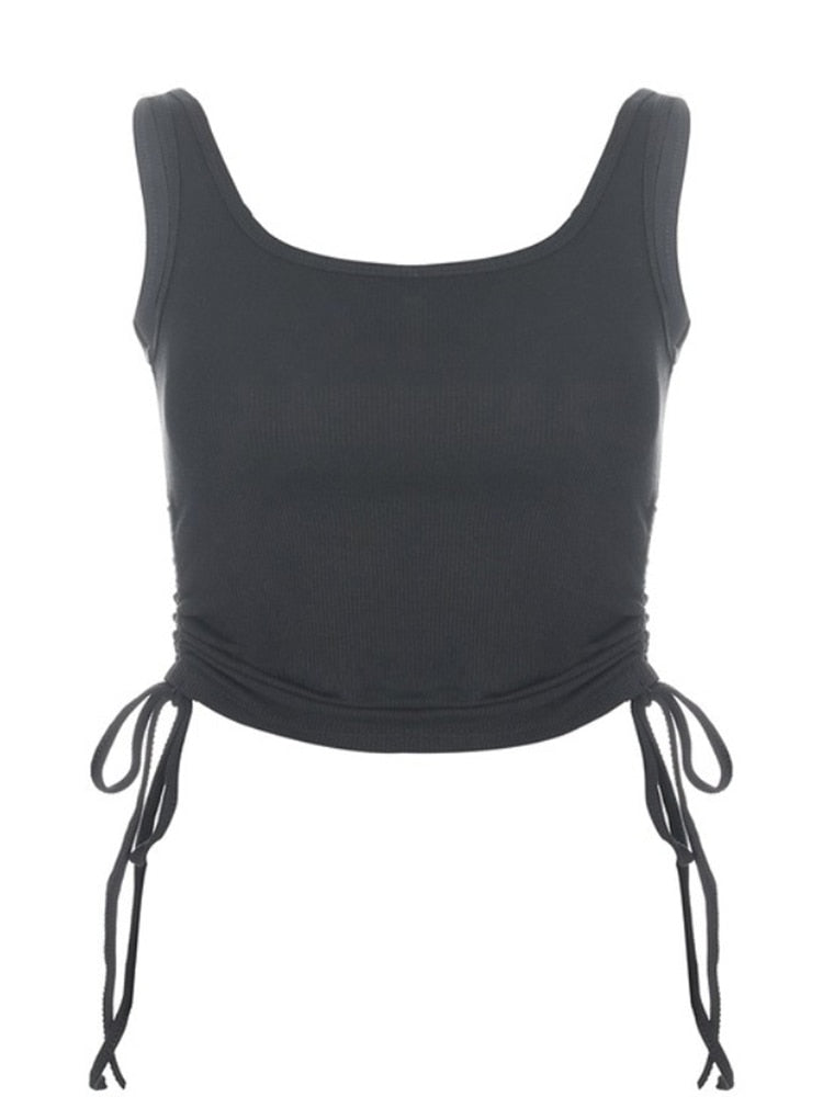 Casual Tie Up Tank Top - Montfash