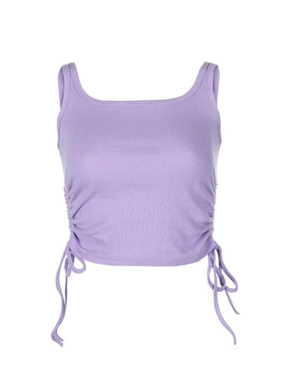 Casual Tie Up Tank Top - Montfash