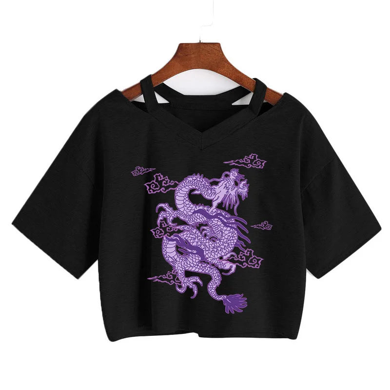 Harajuku Dragon T-Shirt - Montfash