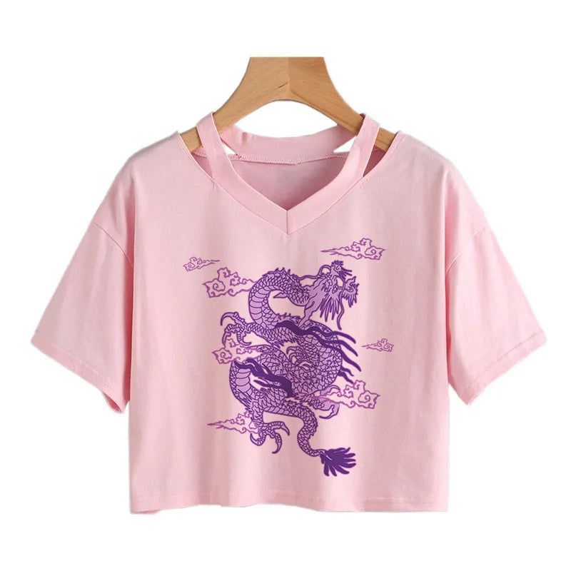 Harajuku Dragon T-Shirt - Montfash