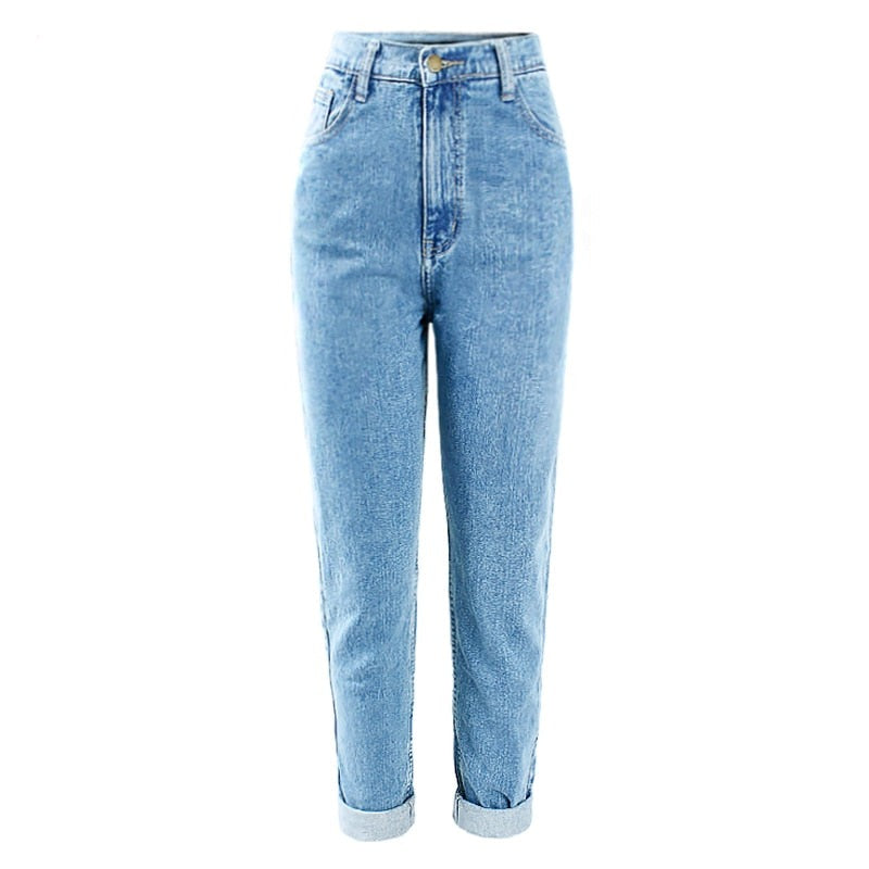 High Waist Mom Jeans - Montfash