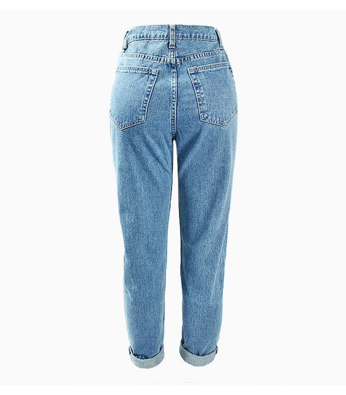 High Waist Mom Jeans - Montfash