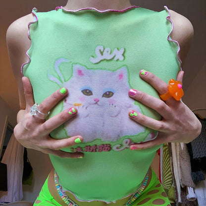 Kitty Crop Top - Montfash