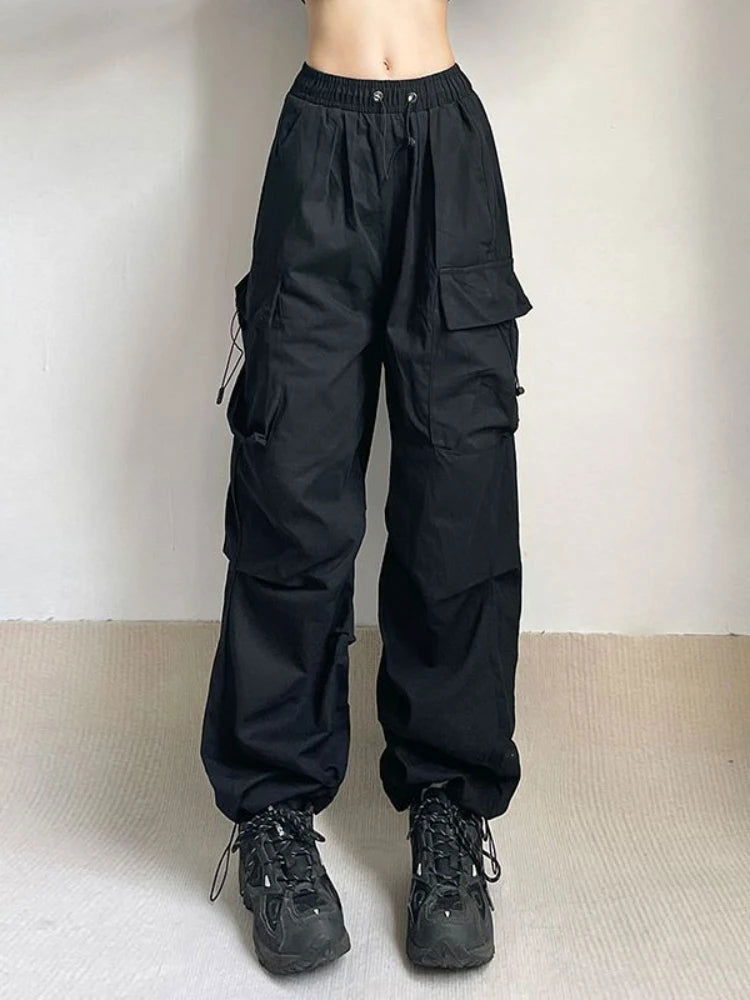 Maya Cargo Parachute Pants - Montfash