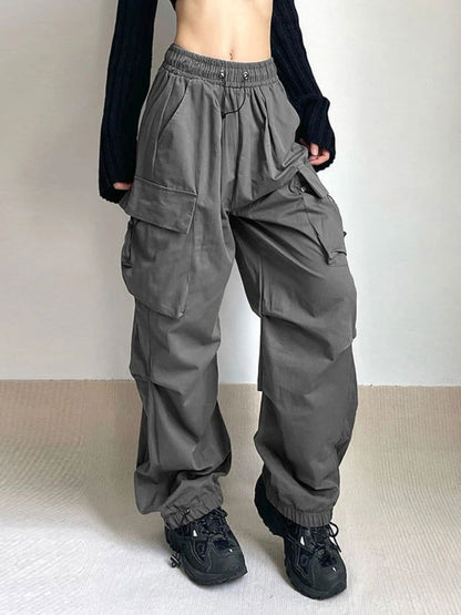 Maya Cargo Parachute Pants - Montfash