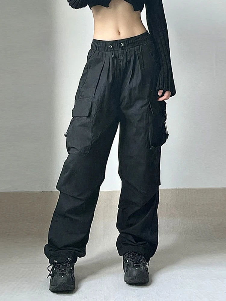 Maya Cargo Parachute Pants - Montfash