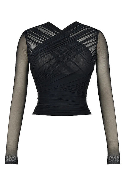 Maya Sheer Mesh Top - Montfash