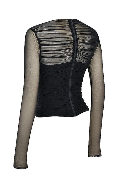 Maya Sheer Mesh Top - Montfash