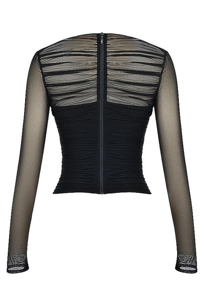 Maya Sheer Mesh Top - Montfash