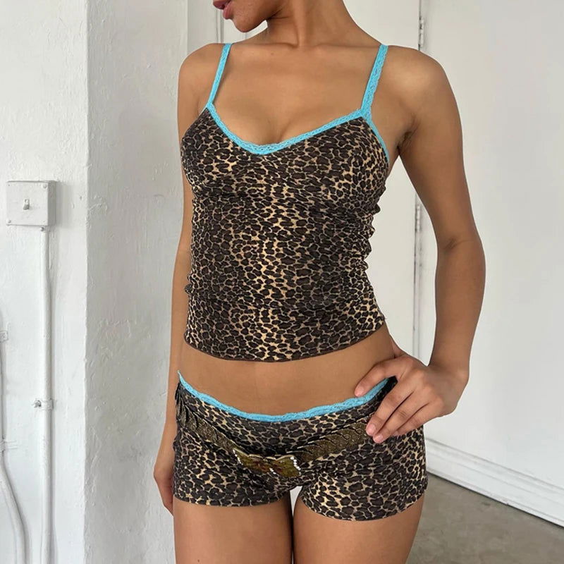 Mia Leopard Print Set - Montfash