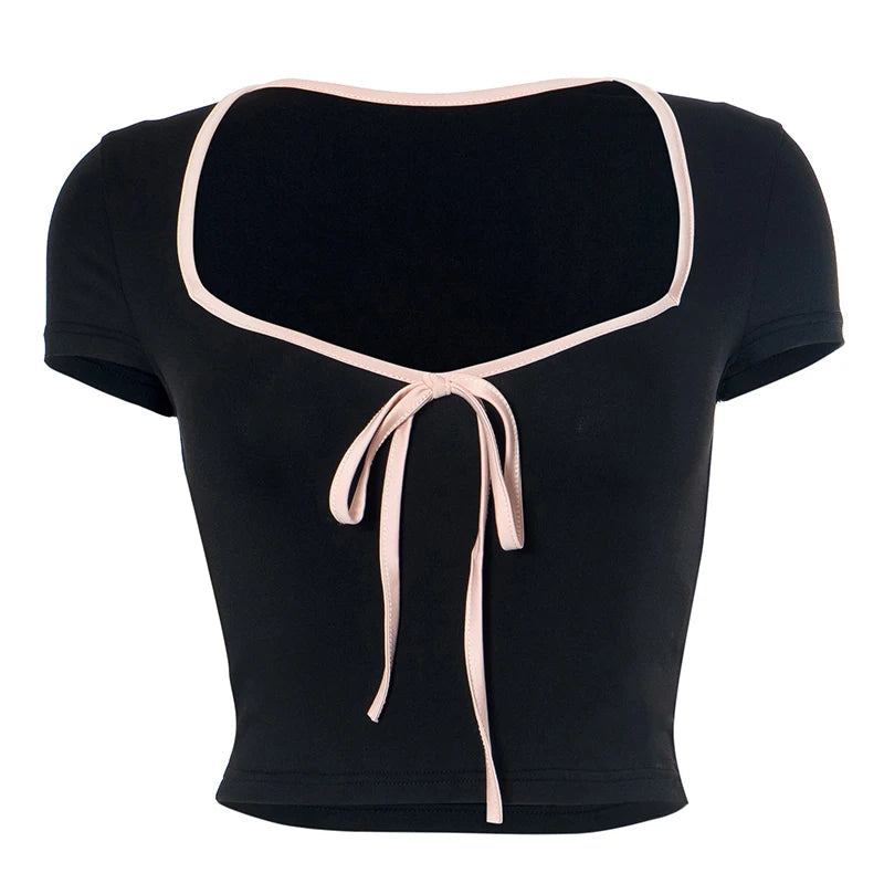 Nina Bow Crop Top - Montfash