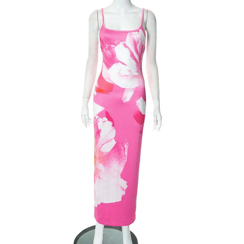 Nina Printed Maxi Dress - Montfash