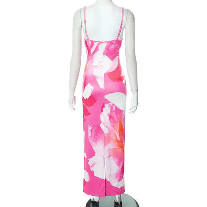 Nina Printed Maxi Dress - Montfash