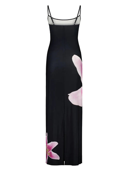 Nina Printed Maxi Dress - Montfash