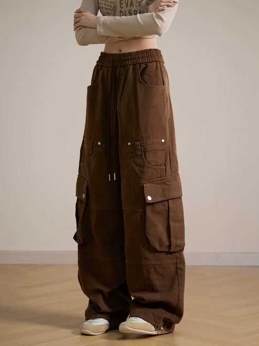 Mia Coffee Cargo Pants