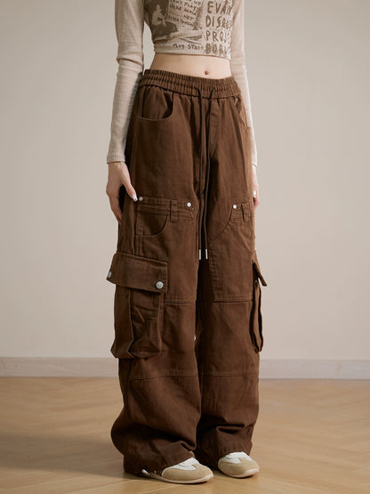 Mia Coffee Cargo Pants