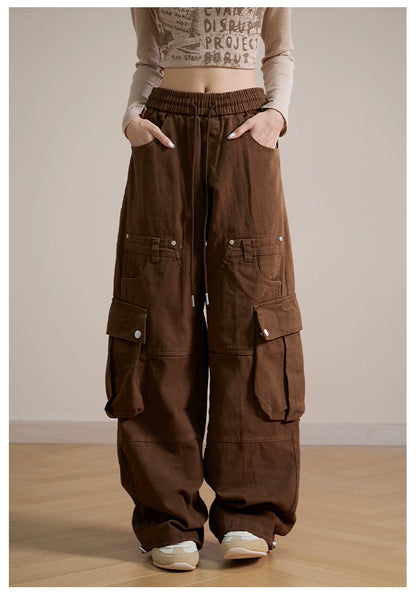 Mia Coffee Cargo Pants