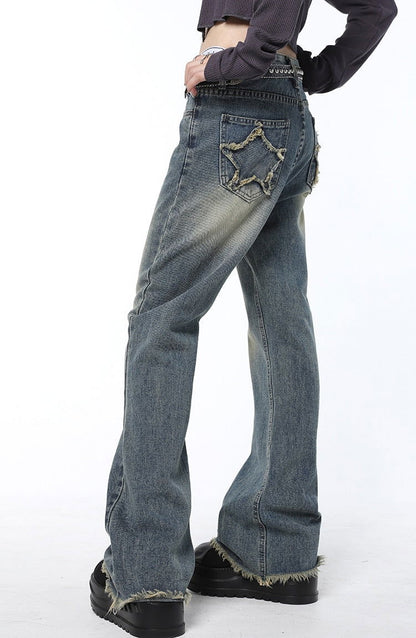 Quinn Star Baggy Jeans - Montfash