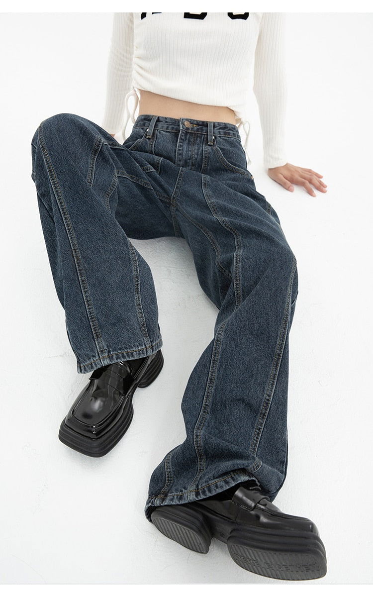 Vintage Street Denim Jeans - Montfash